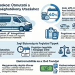 Autóbérlés Budapesten: árak és feltételek infografikán.